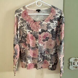 Talbots Floral Cardigan